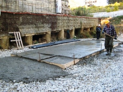 Подготовка площадки под бетонирование